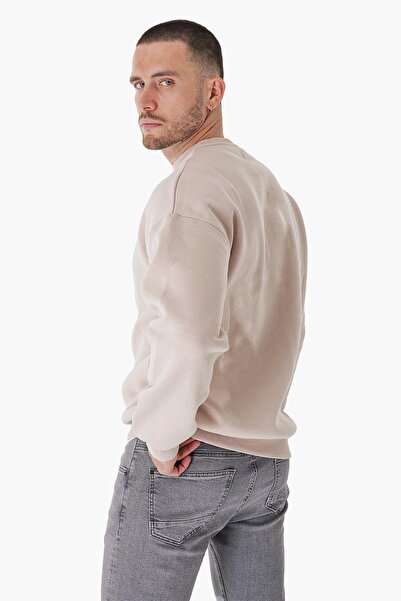 CHUBA Ανδρικό φούτερ Comfortable Fit Three Thread Basic Beige 23w103