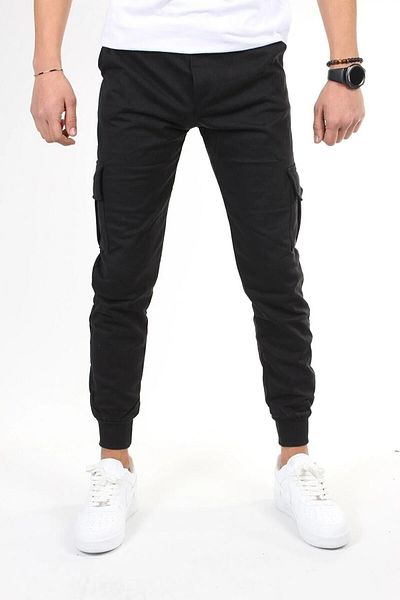 KRAVEN Ανδρικό φούτερ Black Cargo Pocket
