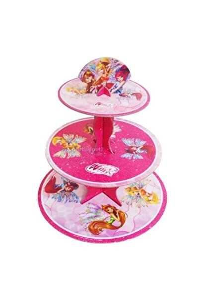 PARTİ SEPETİ Стойка за торта с мотив Winx