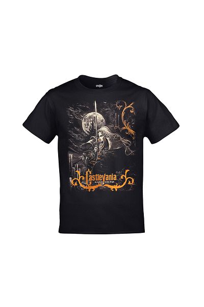 Orijin Tekstil Μαύρο μπλουζάκι με τυπωμένο Unisex Castlevania Symphony Of The Night