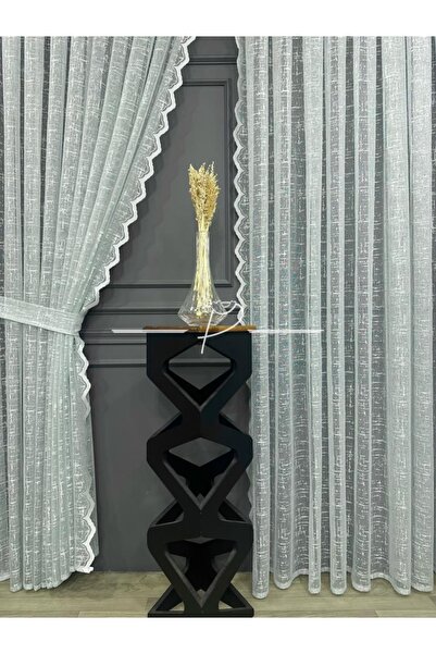 rendecioğlutekstil Mint Renk Tül Fon 90*270 1 Takım 2 Adet Sık Pileli