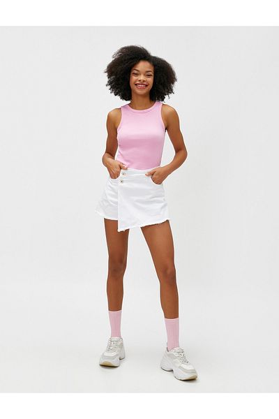 Koton Shorts - Weiß - Mittlerer Bund