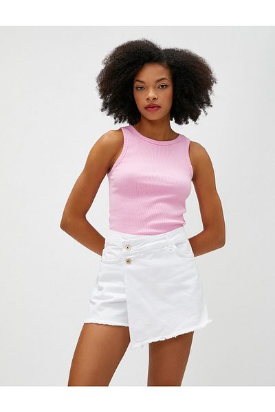 Koton Shorts - Weiß - Mittlerer Bund