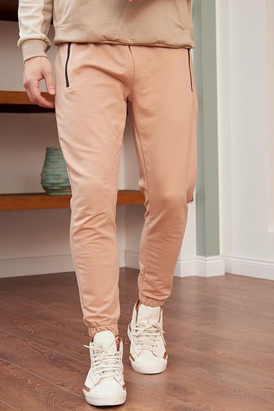 Danger Ανδρικό φούτερ με κανονική εφαρμογή Milk Brown
