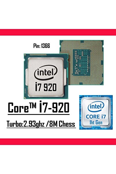 Intel ® Core™ I7 920 2.66ghz 8mb Cache Lga 1366 Tray Işlemci