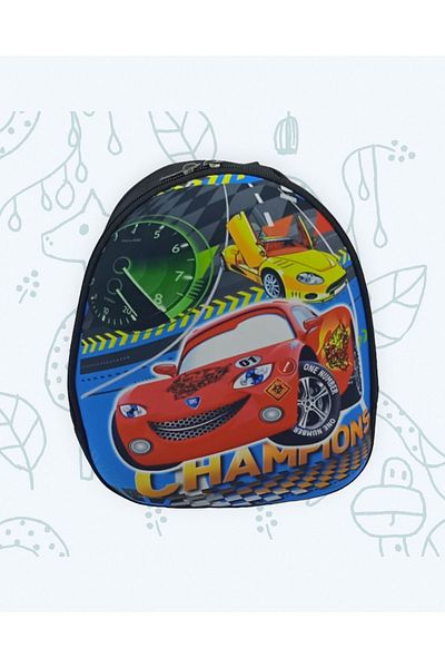 Uniquerrs Fete și băieți Eva Fabric Lightning Mcqueen Personaj 3-6 ani Grădiniță și rucsac zilnic