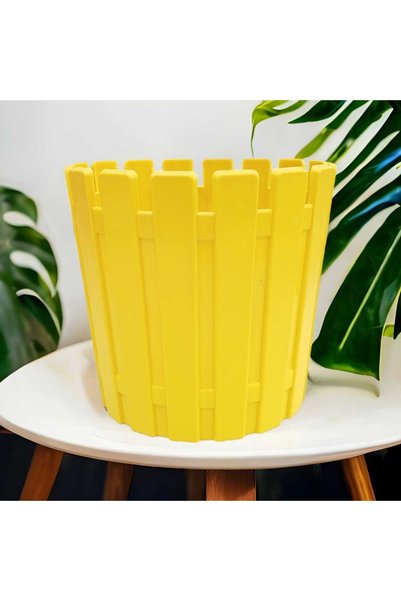 leogarden Akasya Tasarım 3.5 Lt Sarı Renkli Akıllı Saksı