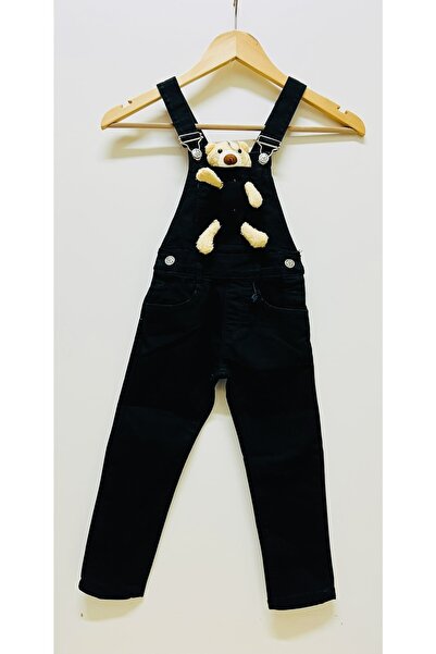 Kidstrend Kız Erkek Çocuk 3-12 Yaş Ayıcıklı Kot Salopet Tulum