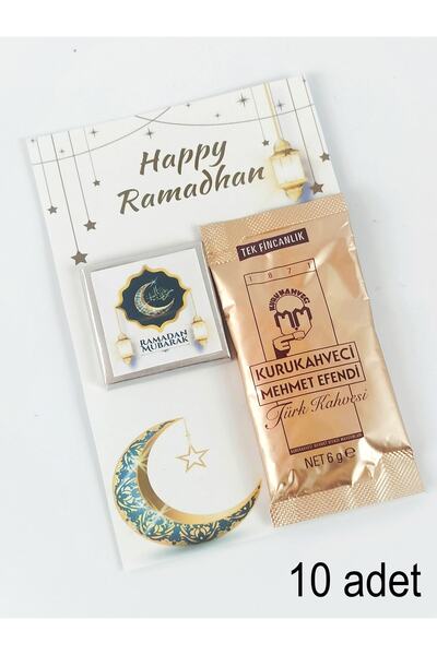 Genel Markalar 10 Adet Hoşgeldin Ramazan, Kadir Gecesi Hediyeliği Kahve Çikol...