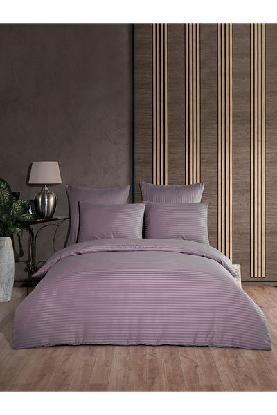 NANOSOFT Double Cotton Satin Hotel Duvet Cover Set-8 Colors
