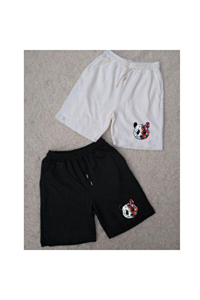 NO 601 Σετ 2 σορτς χτενισμένο βαμβακερό ύφασμα Άνετο σορτς Ανδρικό καθημερινό...