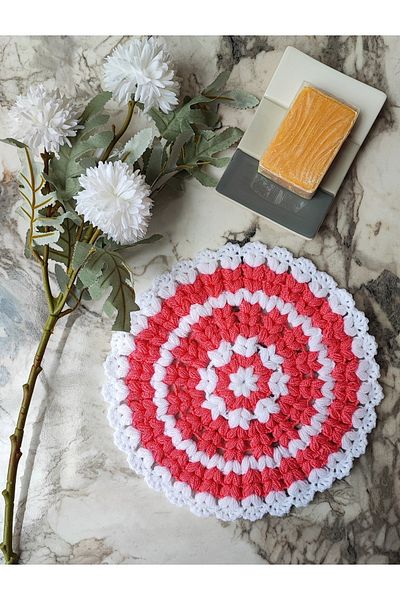 mbmh made by may hand Hand Knitted Bath Washcloth Dowry Washcloth Madebymyhand