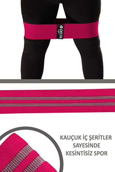 Delta Hafif Sert Squat Bant Pilates Fitness Kalça Egzersizi Direnç Bandı Last...