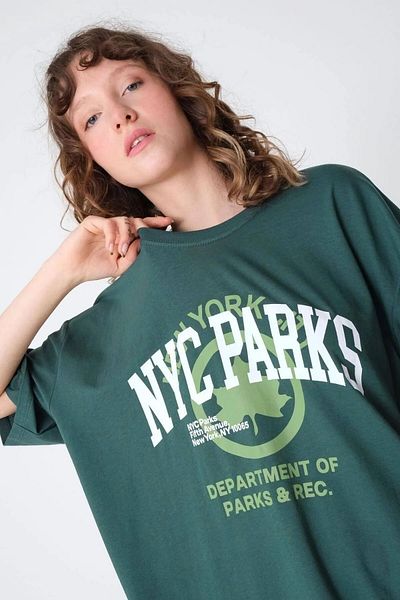 Machetta Πράσινο μπλουζάκι με στάμπα New York City Parks