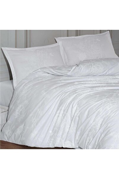 Clasy Double Duvet Cover Set Arnor White