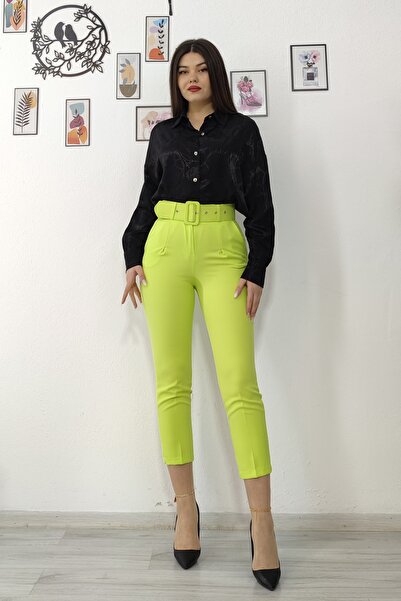 MissVina Pantaloni din material textil Zr Model 3553