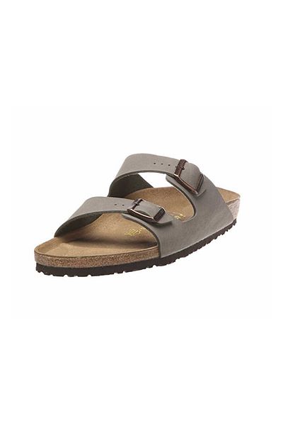 Birkenstock Pantolette
 - Grau - Flacher Absatz