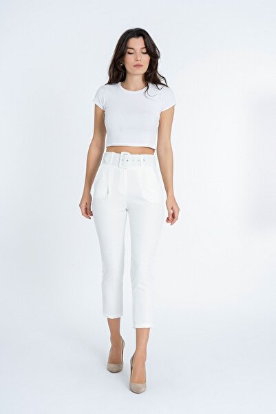 MissVina Pantaloni din material textil Zr Model 3553