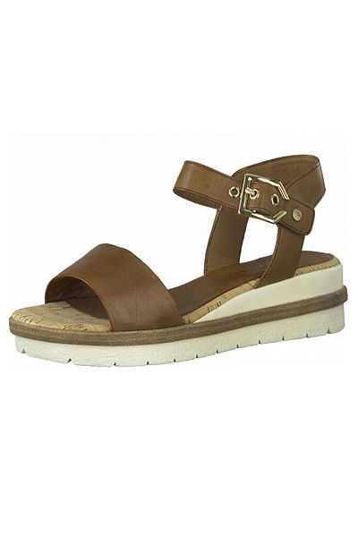 Tamaris Sandalette - Braun - Flacher Absatz