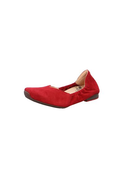 Think! Ballerina - Rot - Flacher Absatz