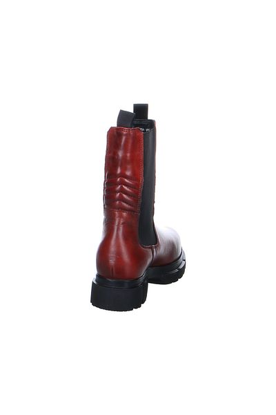 BUGATTI Stiefelette - Rot - Flacher Absatz