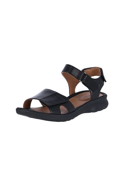 CLARKS Sandalette - Schwarz - Flacher Absatz