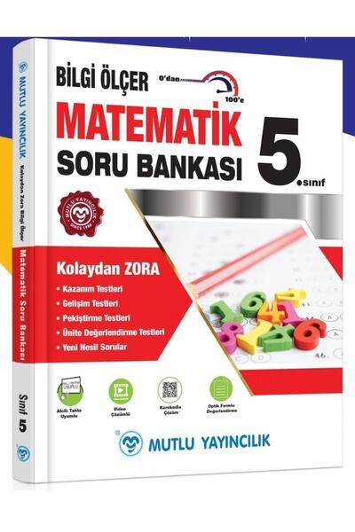 Mutlu Yayıncılık Mutlu Bilgi Ölçer 5 Matematik Soru Bankası