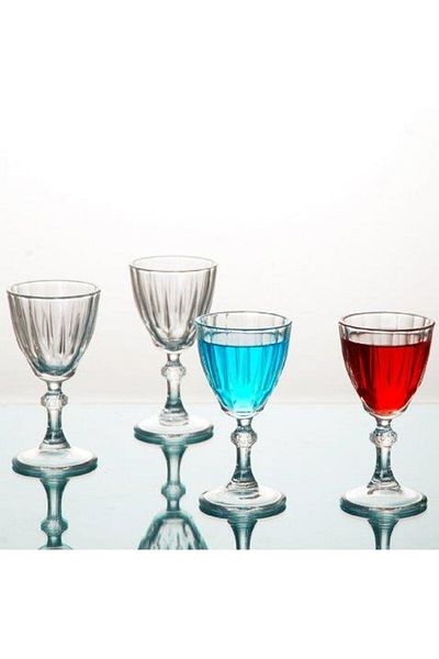 Paşabahçe Diamond Footed Coffee Side Water Cup 12 Pieces Coffee Water Cup 440113