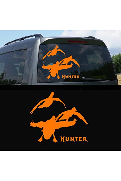 Melek Pazarı 20 X 18 Cm Hunter Yaban Kazı Avcılık Araba Sticker