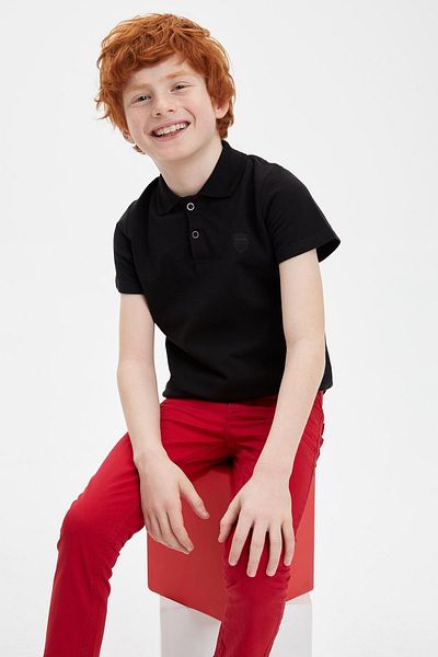 DeFacto Boy's Short Sleeve Polo T-Shirt