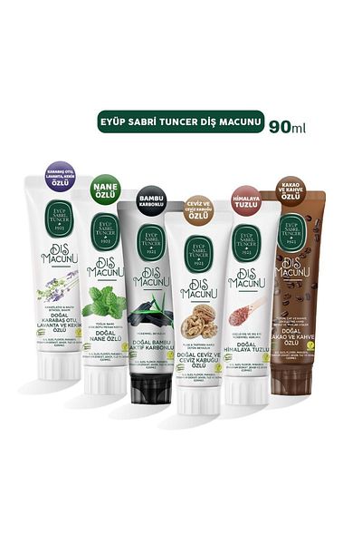 Eyüp Sabri Tuncer Toothpaste Carbonated, Walnut, Himalayan, Cocoa, Lavender and Mint