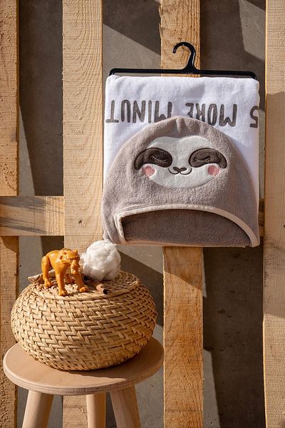 Baveno 100% βαμβάκι 60x110 Lazy Animal Headed Velvet Baby & Kids Swaddle