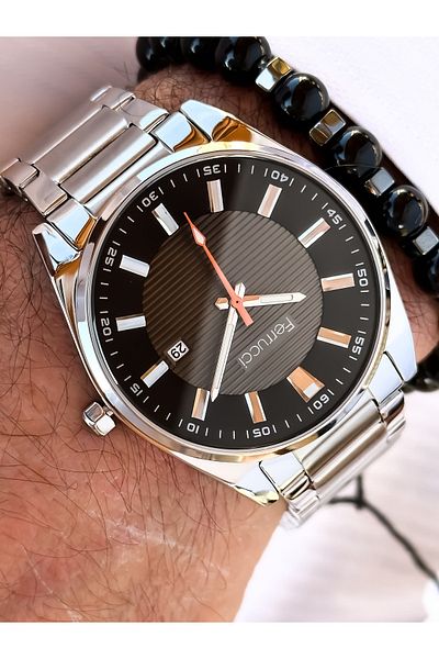 Ferrucci Steel Strap Silver Men's Wristwatch