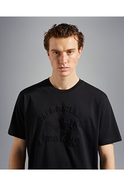 PAUL&SHARK Ανδρικό πλεκτό μπλουζάκι C.w. Βαμβάκι