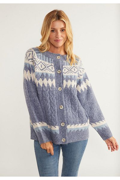 usha blue label Lynnea Knöpfen Strickjacke