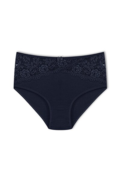 HNX Chiloți de damă, 7 bucăți, din bumbac, cu talie în față, detaliați cu talie înaltă