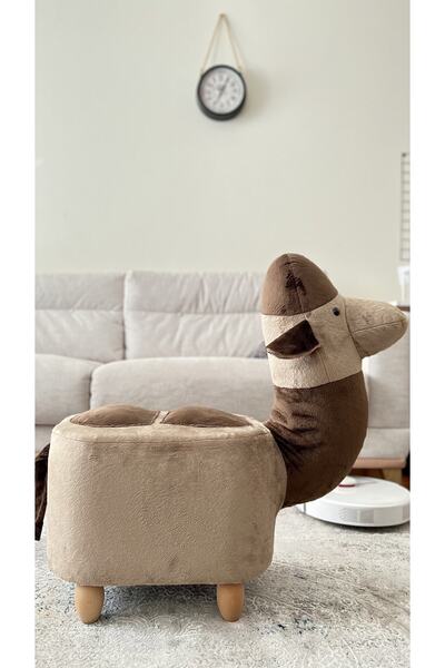 zooturak Sarılbana Deve Eljamal Hayvanlı Puf Çocuk Koltuğu