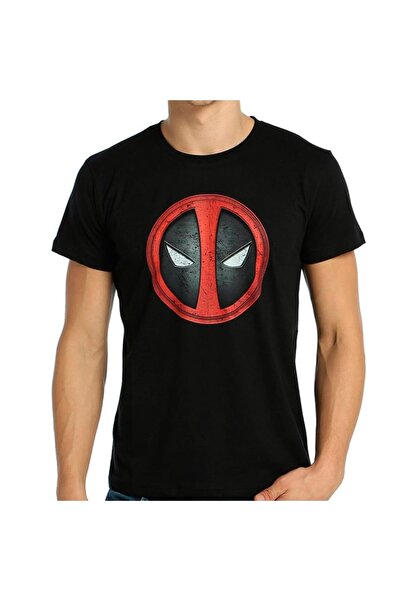 Bant Giyim تي شيرت ديدبول أسود للرجال