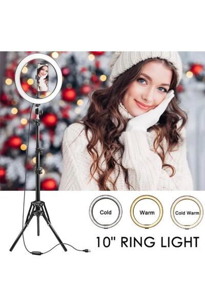 fortrek 13 Inç Halka Işık Sese Duyarlı Disko Ledli Selfie Tripot 38 Disko3889