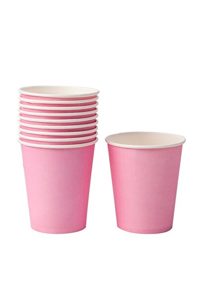 PARTİ SEPETİ Pembe Karton Bardak