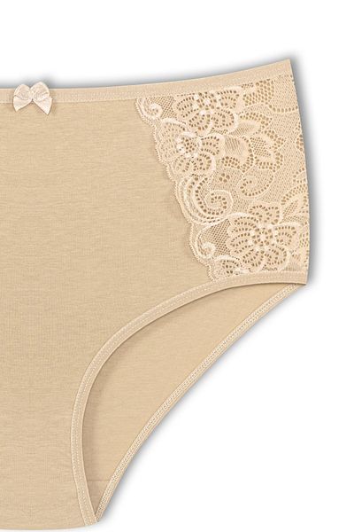 HNX Skin Cotton Lace Sides High Waist Slip Women's Panties