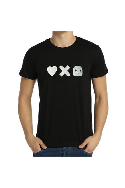 Bant Giyim Love Death Robots - تي شيرت رجالي أسود