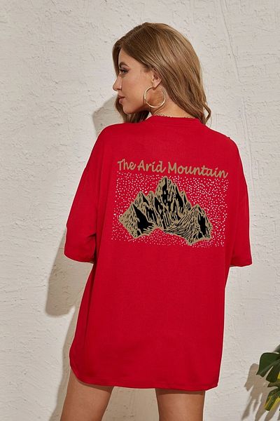 uyguntarz Μπλουζάκι Unisex Arid Mountain Printed