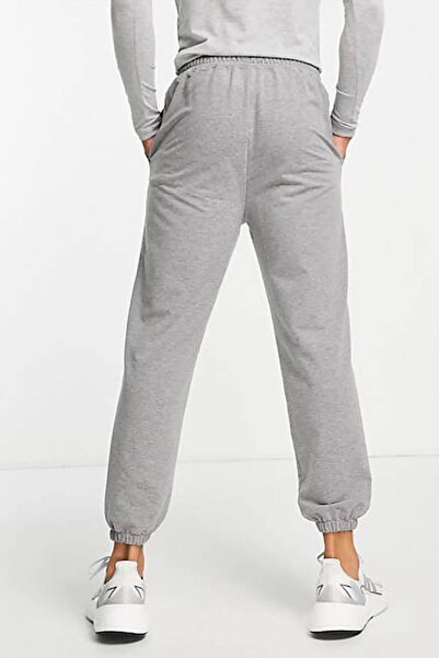 KRAVEN Γκρι απλό ανδρικό αθλητικό παντελόνι με κορδόνια και ελαστικά πόδια