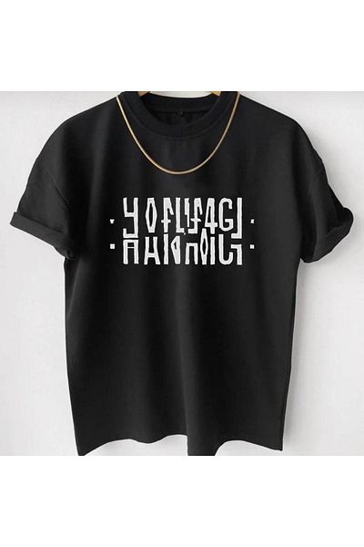 AFROGİYİM Μπλουζάκι με στάμπα Hanımcı Unisex Oversize