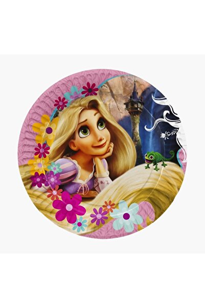 Parti Furyası Rapunzel Parti Malzemeleri Karton Tabak 8 Li Rapunzel Tema Doğu...