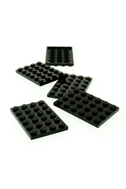 LEGO Orjinal Moc Custom Aksesuar Creator Plate 4 X 6 Düz Tuğla Siyah 2 Adet G...