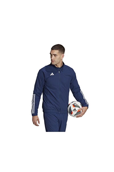 adidas Tiro23 C Pre Jk férfi labdarúgó edződzseki HK8046 sötétkék