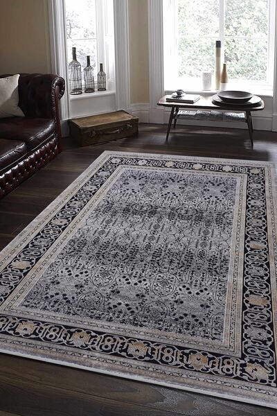 Naar Halı Gloria 6463d Lacivert / Gri Modern Dokuma Taban Halı