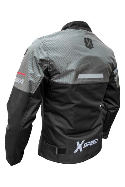 Xspeed معطف دراجة نارية ذكي محمي 50سنة رمادية خاصة